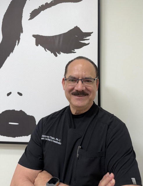 Alex Tirado - Master Injector and Wellness Director specializing in aesthetics, regenerative medicine, and functional medicine including sexual wellness, hormone therapy, and medical weight loss.